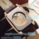 Patek Philippe Gondolo Copy Watch Rose Gold Diamond Bezel Brown Leather Strap (9)_th.jpg